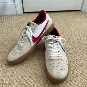 Men’s Nike Vulc SB Summit White Cardinal Red shoes CD5010-100